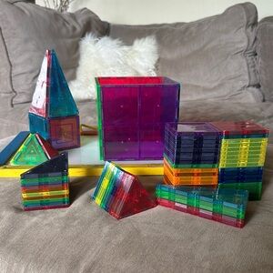Colorful Magna tiles Building Blocks Set